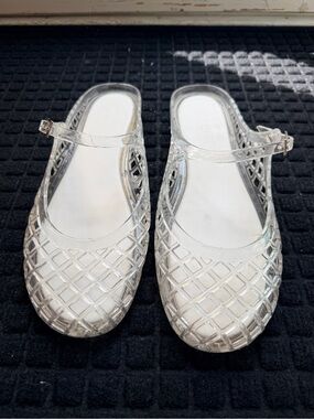 Nine West Clear Jelly Mary Jane Sandals